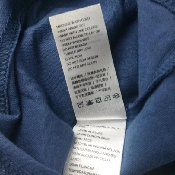 Converse Boys Blue/Red Logo Short Sleeve T-Shirt Size M - Picture 7 of 8